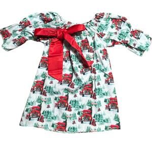 Baby Ball Christmas Truck dress girls size 12/18 months